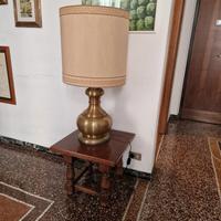 Imponente Lampada Vintage in Ottone Anni '70 - h90