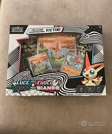 Collezione pokemon victini fuoco bianco luce nera