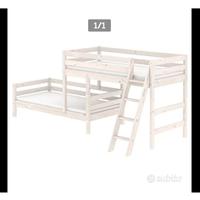 Letto flexa bianco soppalco
