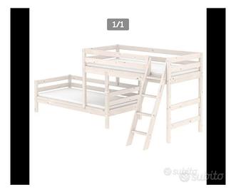 Letto flexa bianco soppalco