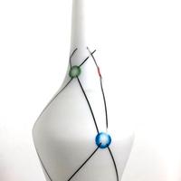 Lampadario da soffitto in Opalino Colorato Anni 60