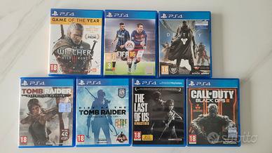 Giochi PsS4 (Tomb Raider, The last of us e altri)