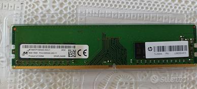 memoria ram  DDR4 3200 PC FISSO 8GB  HP nuova