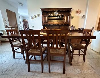 Tavolo fratino arte povera con 6 sedie - Arredamento e Casalinghi In  vendita a Como