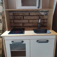 Cucina bambini Ikea + pentole, utensili e alimenti