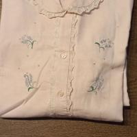 Camicia da notte in cotone felpato vintage
