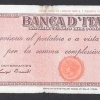 Titolo provvisorio lire 10.000 del 1945 testina