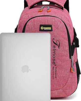 Zaino,borsa notebook da 15.6 pollici,custodia Rosa