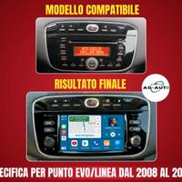 Fiat Punto Evo o Linea Autoradio android KIT COMPL