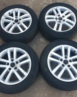 SET N°4 CERCHI LEGA VOLKSWAGEN 16" CON GOMME