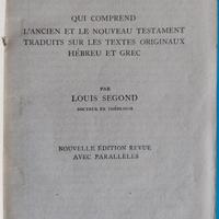 BIBLE  SEGOND (francese) 1923