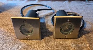 Coppia faretti led da incasso per esterno