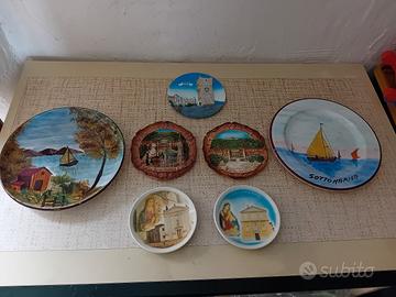 piatti decorativi in terra cotta da appendere