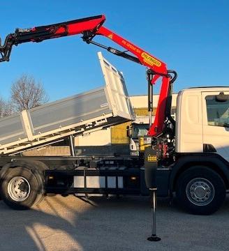 Scania P280 euro 6 con Gru e Ribaltabile