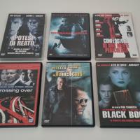 Lotto DVD stock 6 film thriller movie vari titoli