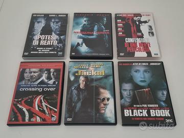 Lotto DVD stock 6 film thriller movie vari titoli