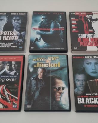 Lotto DVD stock 6 film thriller movie vari titoli