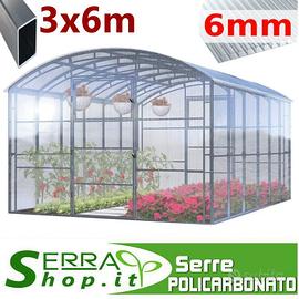 Serra tunnel box casetta 6x3 policarbonato pesante
