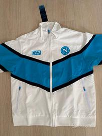 EA7 Giacca Antivento Napoli Bianca Taglia S