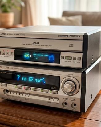 Stereo Aiwa con radio FM e lettore a 3 CD