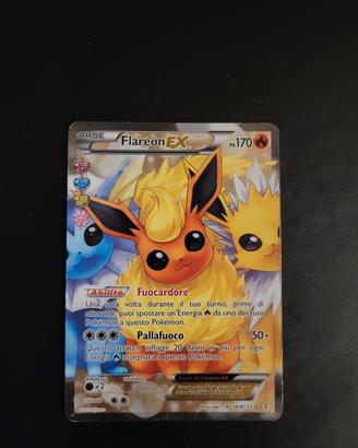 Carta Pokemon Flareon ex full art  (RC 28/ RC 32)