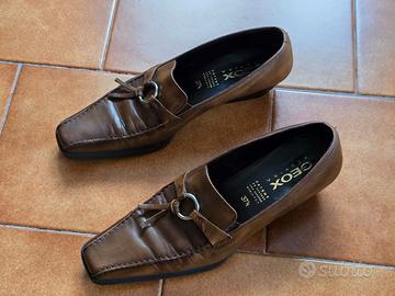 Geox scarpa donna vitello anticato noce 37.5