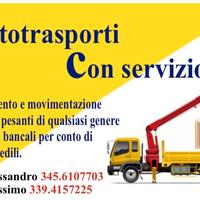 Trasporti con servizio gru