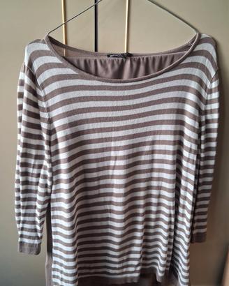 Completo maglia e pantalone tortora  Mango basic