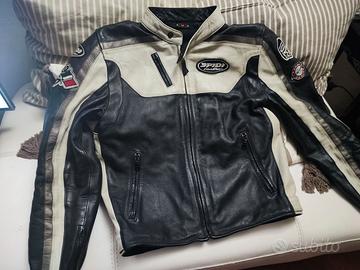 SPIDI Giacca pelle moto, cafè Racer, tg.M, belliss