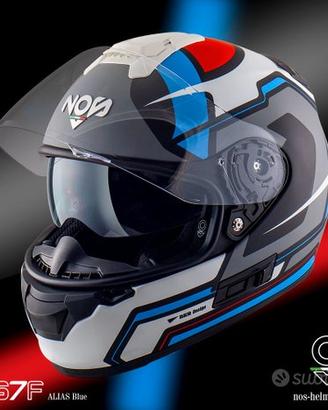 CASCO INTEGRALE NOS NS7F FIBRA DI VETRO LEGGERO