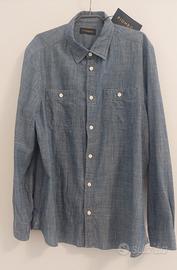 camicia di jeans uomo PIOMBO taglia L estiva