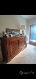 MOBILE  CREDENZA IN NOCE