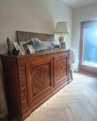 MOBILE  CREDENZA IN NOCE