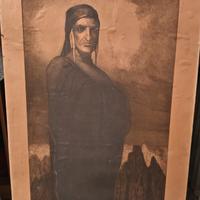 incisione opera raffigurante Dante Alighieri