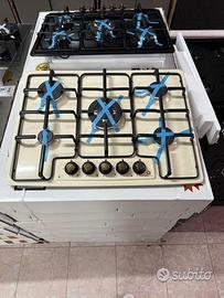 Piano cottura beige rustico 70cm 5 fuochi nuovo