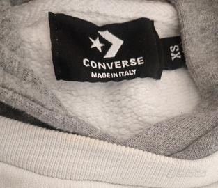 Felpa converse sale bianca