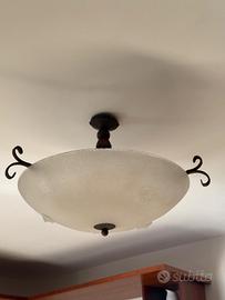 Lampadario in vetro di murano