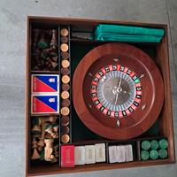 scacchiera/roulette in legno