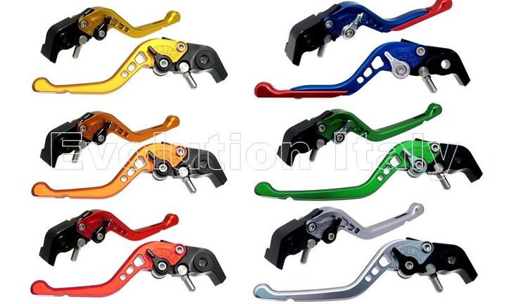 Coppia di Leve Freno Frizione Regolabili per Moto