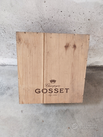 Scatola vuota in legno champagne Gosset