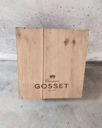 Scatola vuota in legno champagne Gosset