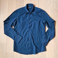Camicia blu elegante uomo (tg. M slim fit)