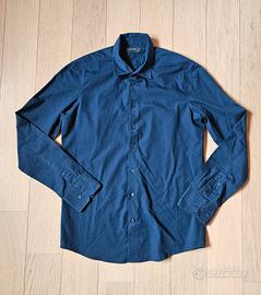 Camicia blu elegante uomo (tg. M slim fit)