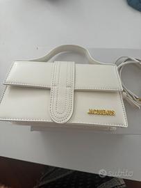 borsa Jacquemus le gran bambino bianco panna