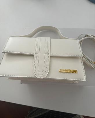 borsa Jacquemus le gran bambino bianco panna