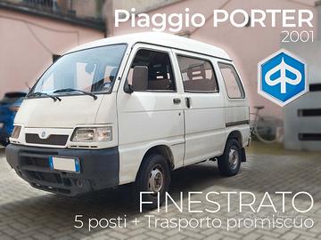 Piaggio Porter finestrato 5 posti