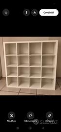 Mobile Kallax Ikea bianco