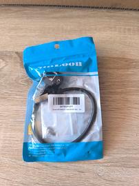 Cavo adattatore ethernet RJ45 90° maschio/femmina 