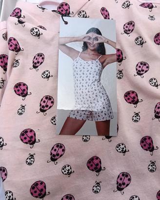 Pigiama corto donna cotone 100%. Nuovo .