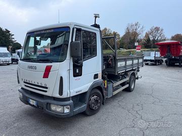 Iveco 75E17 gru e ribaltabile